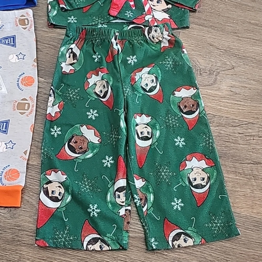Elf On The Shelf And Other Themed Pajama Bundle Sized 18 Months
